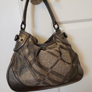 Burberry silver Metallic shoulder bag
